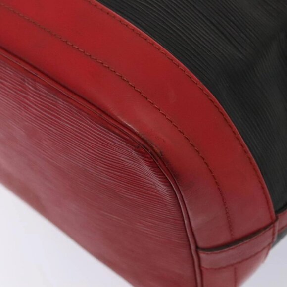 LOUIS VUITTON Epi Noe Shoulder Bag Bicolor Black Red M44017 LV Auth 86988 - Picture 5 of 16